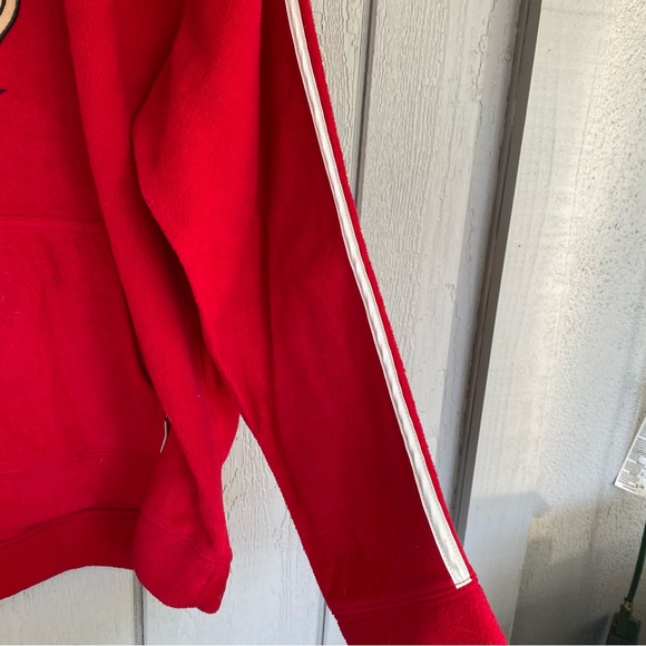 Disney Grumpy hoodie Red White with 1937 on back of hood in size Large - Picture 2 of 8